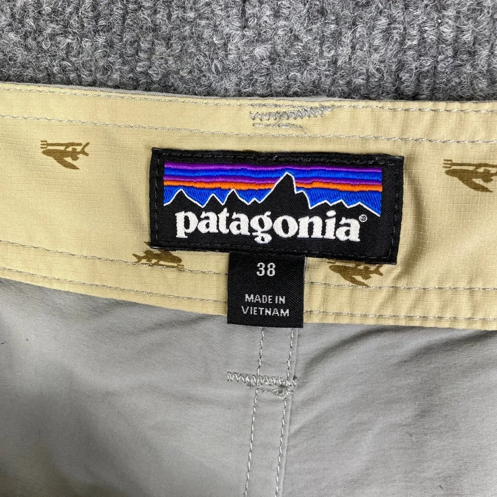 Patagonia Gi III Shorts Mens 38 Grey Nylon Stretch Hiking Outdoor STY86641 SP17